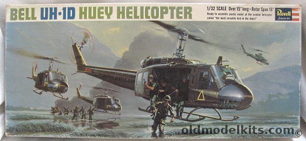 Revell 1/32 Bell Huey Helicopter UH-1D, H286-200 plastic model kit
